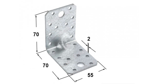 Кутики 70х70х55  2мм