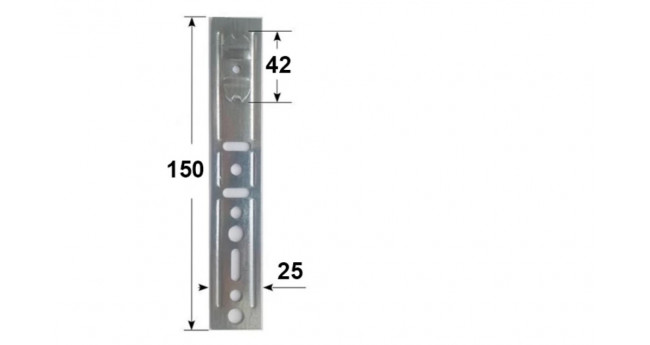 Анкерна пластина для профілю 150x25х42 Rehau