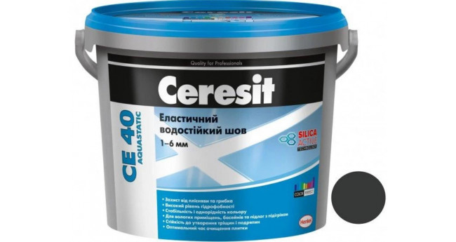 Фуга Ceresit CE 40 графіт №16 1кг 