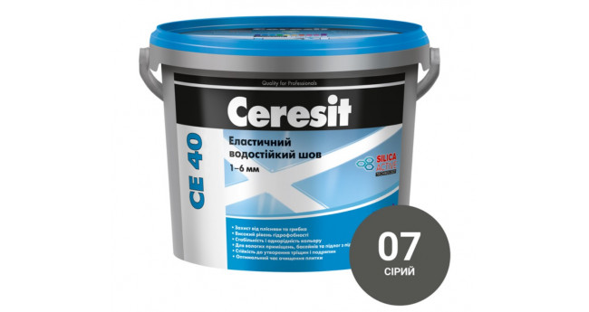 №07 Фуга "Ceresit" СЕ 40 Сіра 2 кг