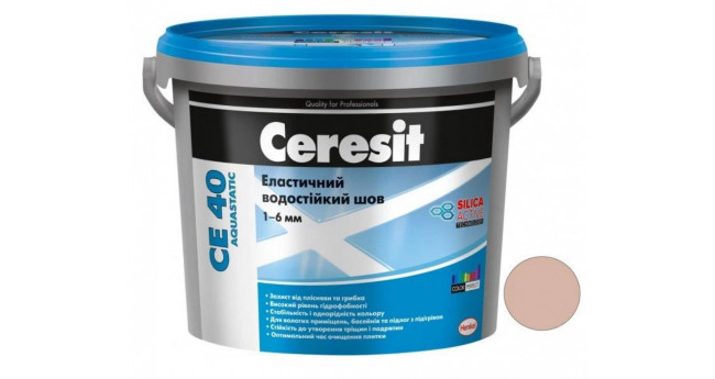 №31 Фуга "Ceresit" СЕ 40   д/швів водостійка кремова 2 кг
