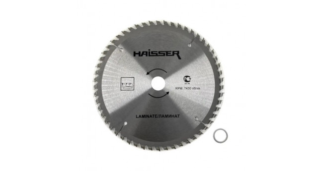 Диск пильний 200*30 56 зуб. по ламінату (негативний зуб)  HAISSER