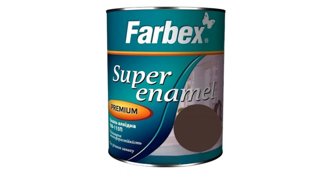 Емаль ПФ-115 Farbex 0,3 кг, Коричнева