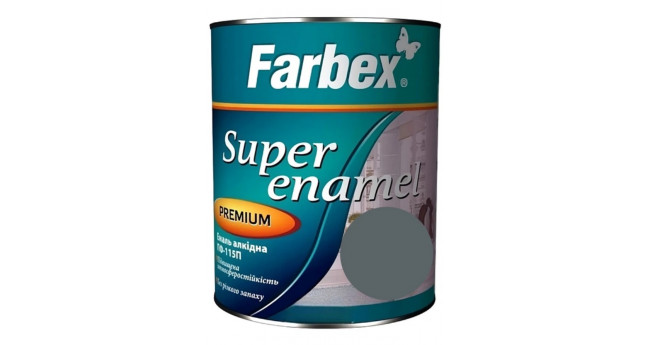 Емаль ПФ-115 Farbex 0,25 кг, Сіра