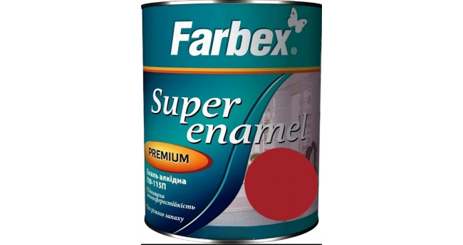 Емаль ПФ-115 Farbex 0,3 кг, Червона