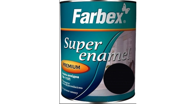 Емаль ПФ-115 Farbex 2,8 кг, Чорна