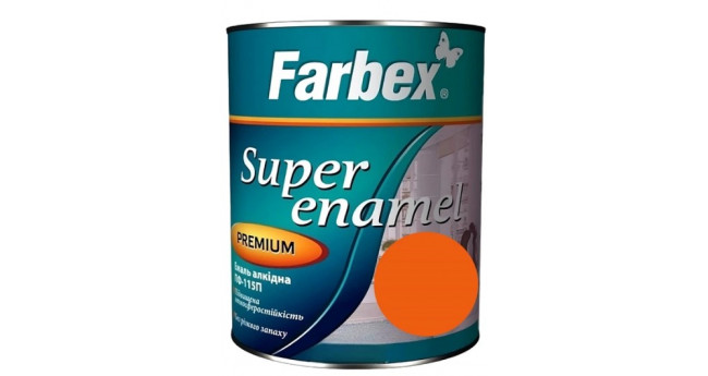 Емаль ПФ-115 Farbex 0,9 кг, Помаранчева