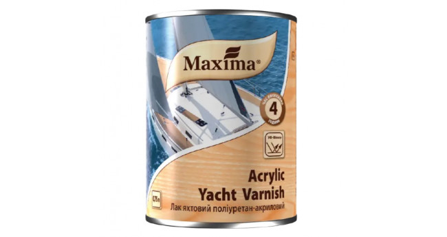 Лак яхтний поліуретан-акриловий Maxima 2,5л. Глянцевий