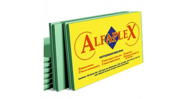 Екструдований пінополістирол ALFAPLEX ЕППС 20 (XPS) (1200*550) 0,66м.кв