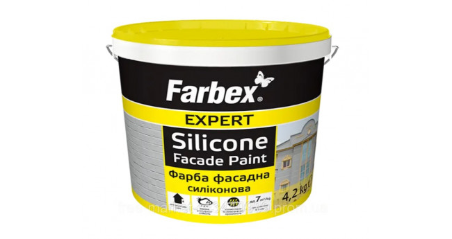 Фарба фасадна силіконова Farbex 4.2 кг