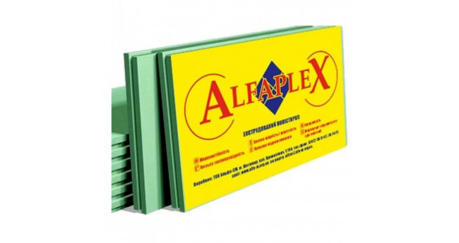 Екструдований пінополістирол ALFAPLEX ЕППС 40 (XPS) (1200*550) 0,66м.кв