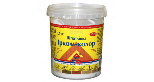 Шпаклівка по дереву Ірком IP-23 0,7 кг, Ясен