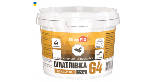 Шпатлівка Гарант-4  0,5 кг, Дуб