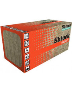 Базальтовий утеплювач Unisoft 30 кг/м3, 100 мм, λ=0,042, 0,6*1.2 м, 0,288 м3/2.88 м2 (36 шт) SHTOCK