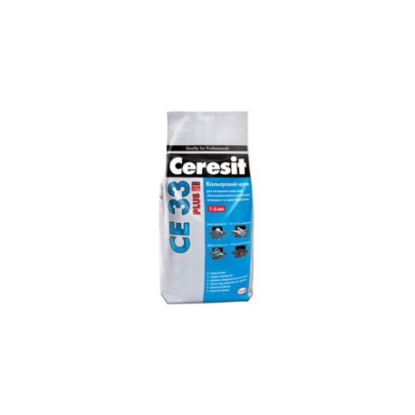 Затирка Ceresit цветной шов СЕ 33 Plus ванильный  2кг