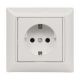 Розетка Primera Luxel 1 місце із заземленням (біла)