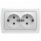 Розетка Viko Carmen 2 місце із заземленням