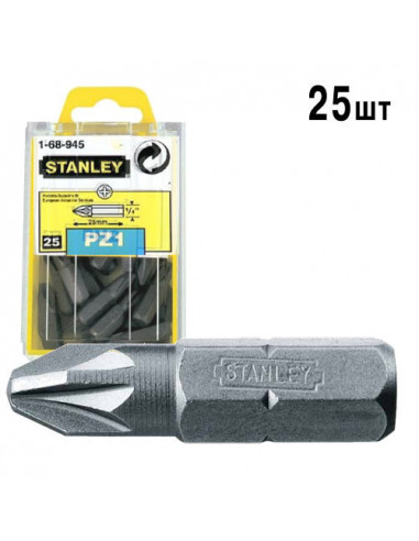 Бита PZ1 25мм STANLEY (25шт)