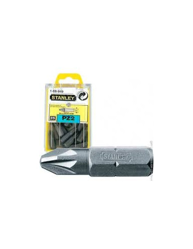 Бита PZ2 25мм STANLEY (25шт)