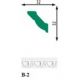 Плінтус стельовий екструдований Marbet Exclusive В-2/ 2м (160)