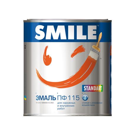SMILE Эмаль ПФ-115 Желтая 2,8кг