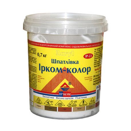 Шпатлевка по дереву Ирком IP-23, красное дерево, 0,7 кг