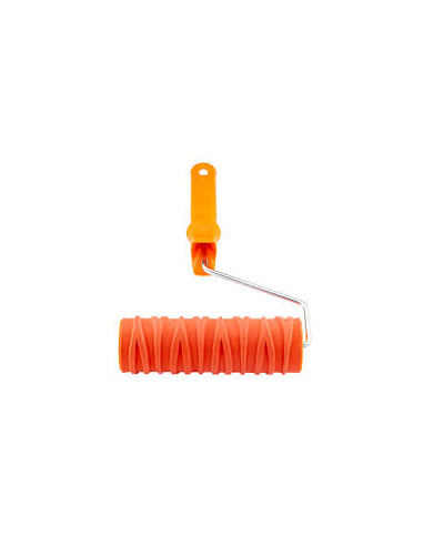 Валик структурований гумовий для декору  з ручкою 180 мм POLAX