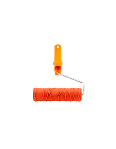 Валик структурований гумовий для декору  з ручкою 180 мм POLAX