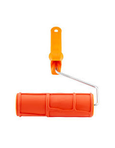 Валик структурований гумовий для декору  з ручкою 180 мм POLAX