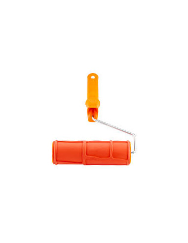 Валик структурований гумовий для декору  з ручкою 180 мм POLAX