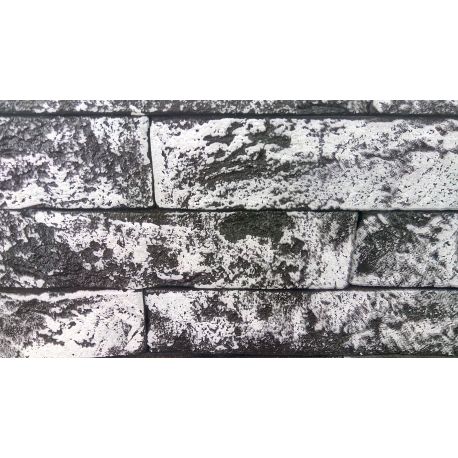Гипсовая плитка "ОКСФОРД" без шва цветная  №3  (24*5 см, толщина 8 мм,67 шт,  0,8 м2)