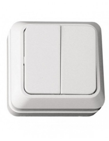 Вимикач  OPERA 2 кл. без подсв.