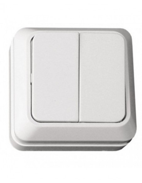 Вимикач  OPERA 2 кл. без подсв.