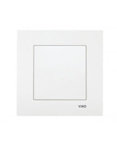 Вимикач однокнопковий Karre білий