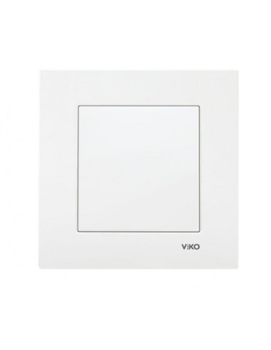 Вимикач однокнопковий Karre білий