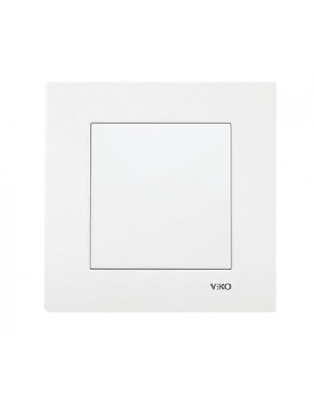 Вимикач однокнопковий Karre білий