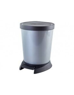Відро для сміття з педаллю 10л (сіре)