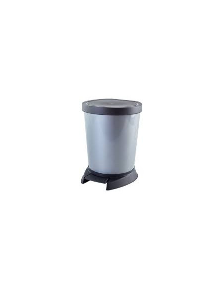 Відро для сміття з педаллю 10л (сіре)