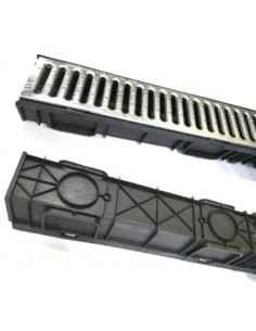 Водовідведення пластиковий д/ш/мм. в. 1000*115*95 з металевою решіткою